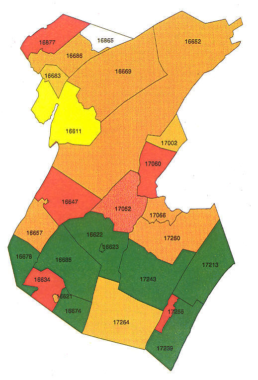 Pennsylvania Radon Map, Bucks County Radon, Northampton County Radon ...